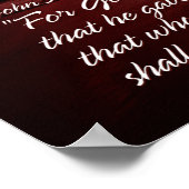 John 3:16 Print Poster (Ecke)