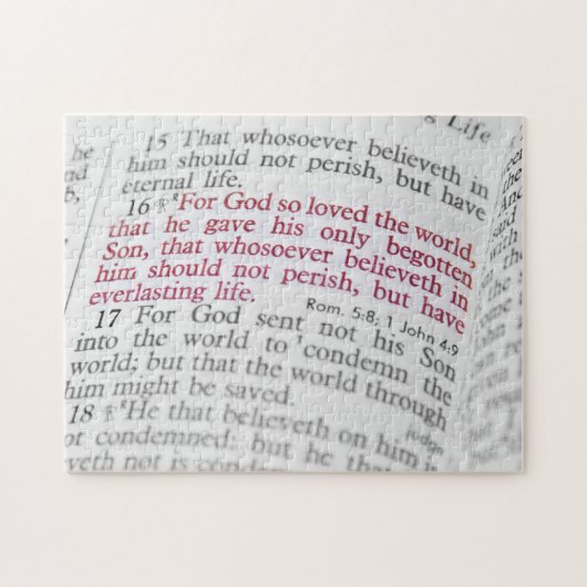 John 3:16 puzzle (Horizontal)