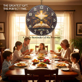 John 3:16 Radiant Scripture Große Wanduhr