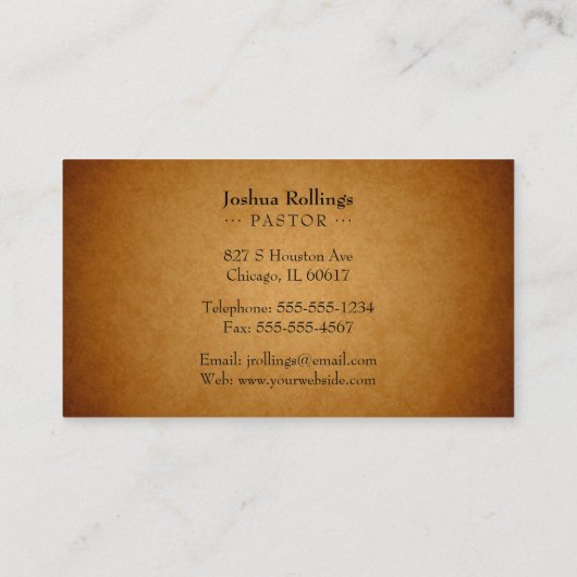 John 3:16 | Religiöses Kreuz Visitenkarte (Rückseite)