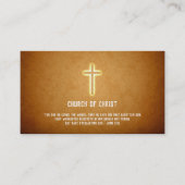 John-3:16 - religiöses Kreuz Visitenkarte (Vorderseite)