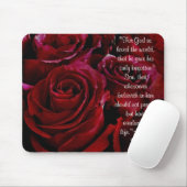 John 3:16 rote Rosen Mousepad (Mit Mouse)
