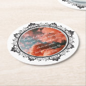 John 3:16 Round Paper Untersetzer (Angewinkelt)