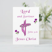 John 3:16 RSVP karte (Stehend Vorderseite)