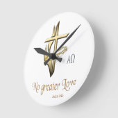 John 3:16 runde wanduhr (Winkel)