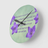 John 3:16 runde wanduhr (Winkel)