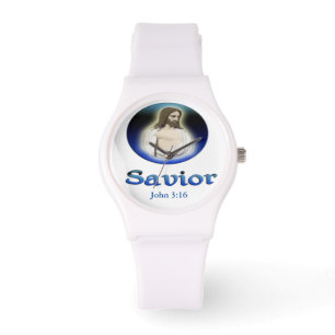John 3:16 Savior Armbanduhr