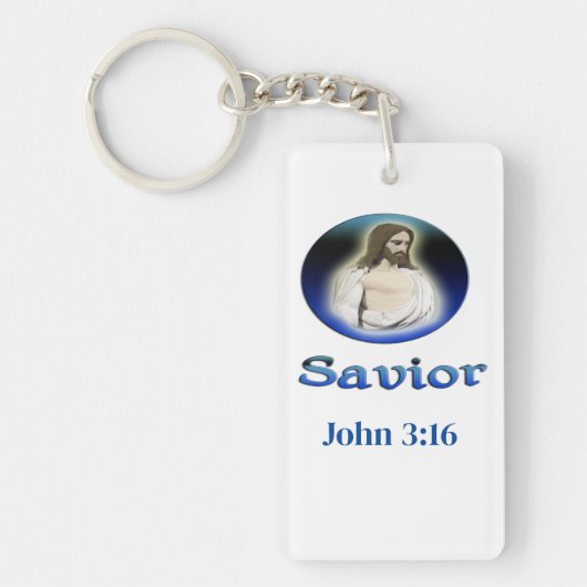 John 3:16 Savior Schlüsselanhänger (Vorderseite)