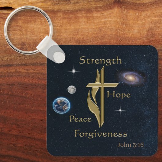 John 3:16 schlüsselanhänger (Vorderseite)