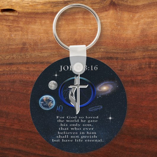 John 3:16 schlüsselanhänger (Vorderseite)