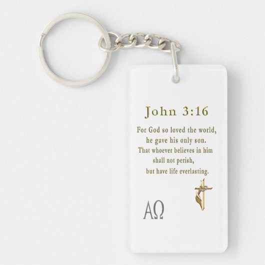 John 3:16 schlüsselanhänger (Vorderseite)