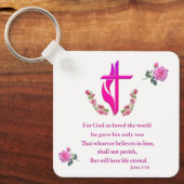 John 3:16 schlüsselanhänger (Vorderseite)