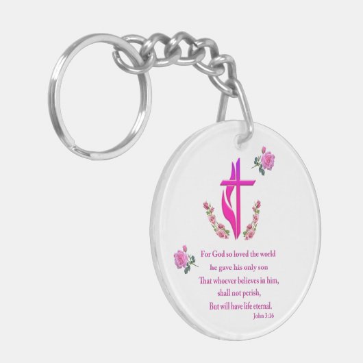 John 3:16 schlüsselanhänger (Vorderseite links)