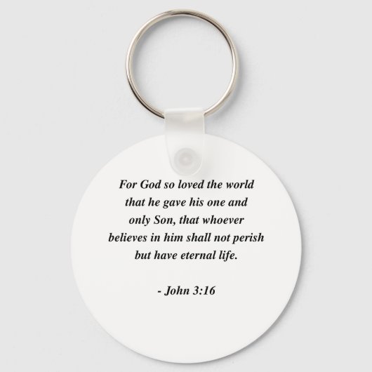 JOHN 3:16 SCHLÜSSELANHÄNGER (Vorderseite)