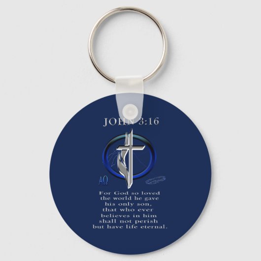 John 3:16 schlüsselanhänger (Vorderseite)