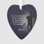 John 3:16 Schrift Ornament (Vorderseite)