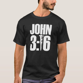 John-3:16 Schwarz-T-Shirt T-Shirt