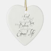 John 3:16-Script-Keramik Keramik Ornament (Rechts)