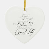 John 3:16-Script-Keramik Keramik Ornament (Vorne)
