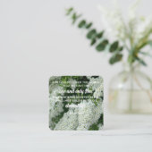 John 3:16 Scripture Card Blume Foto Benutzerdefini Quadratische Visitenkarte (Stehend Vorderseite)