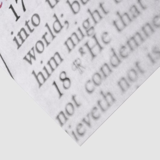 John 3:16 seidenpapier (Detail)