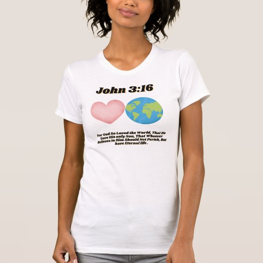 John 3:16 Shirt (Vorderseite)