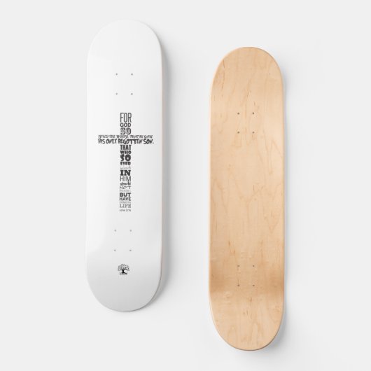 John-3:16 Skateboard (Vorderseite)