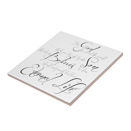 John 3:16 Skript Fliese (Seite)