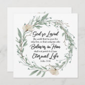 John 3:16 So liebte Gott die World Bible Verse Car (Vorne/Hinten)