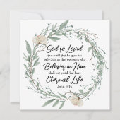 John 3:16 So liebte Gott die World Bible Verse Car (Vorderseite)