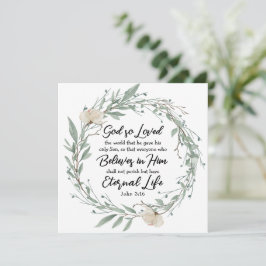 John 3:16 So liebte Gott die World Bible Verse Car