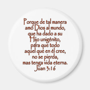 John-3:16 Spanisch Magnet