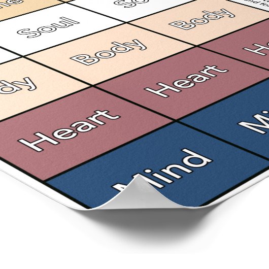 John 3:16 Spiel Poster (Ecke)