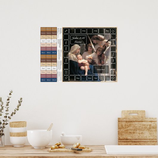 John 3:16 Spiel Poster (Küche)