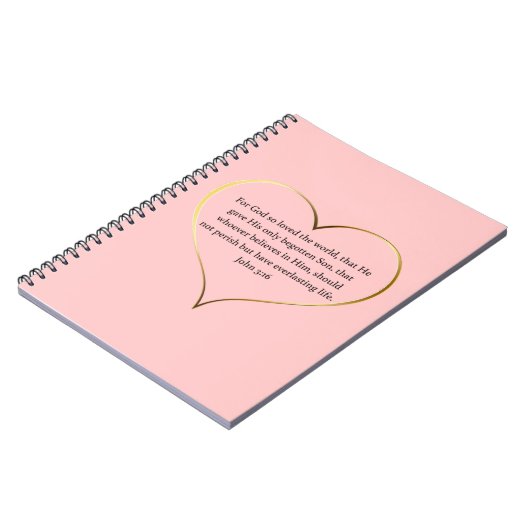 John 3:16 Spiral Notebook Notizblock (Linke Seite)
