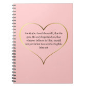 John 3:16 Spiral Notebook Notizblock (Vorderseite)