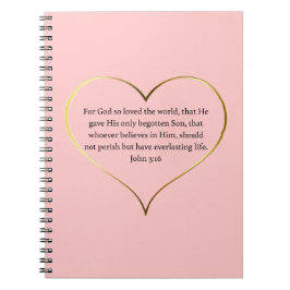 John 3:16 Spiral Notebook Notizblock