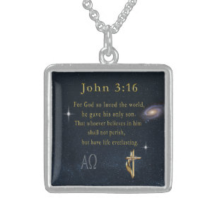John 3:16 sterling silberkette