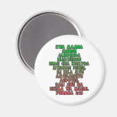 John 3:16 Swahili Magnet (Vorderseite/Rückseite)