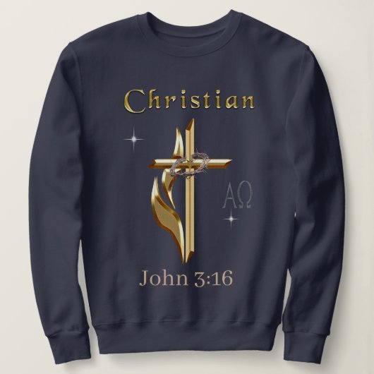 John 3:16 sweatshirt (Design vorne)