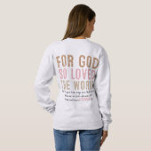 John 3:16 sweatshirt (Schwarz voll)