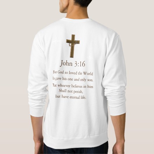 John 3:16 sweatshirt (Rückseite)