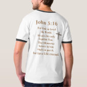 John 3:16 T-Shirt (Schwarz voll)