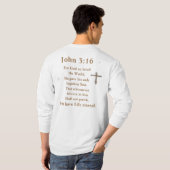 John 3:16 T-Shirt (Schwarz voll)