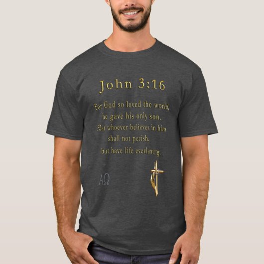 John 3:16 T-Shirt (Vorderseite)
