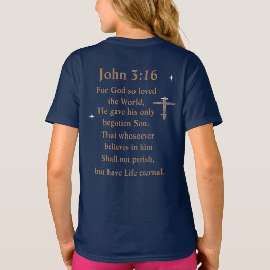John 3:16 T-Shirt (Rückseite)
