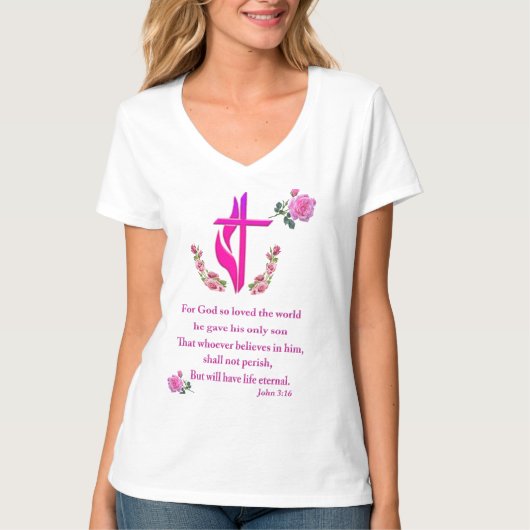 John 3:16 T-Shirt (Vorderseite)