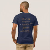 John 3:16 T-Shirt (Schwarz voll)