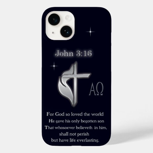 John 3:16 T - Shirt Case-Mate iPhone Hülle (Rückseite)