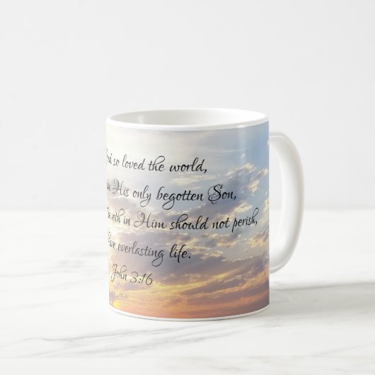 John 3:16 Tasse (VorderseiteRechts)